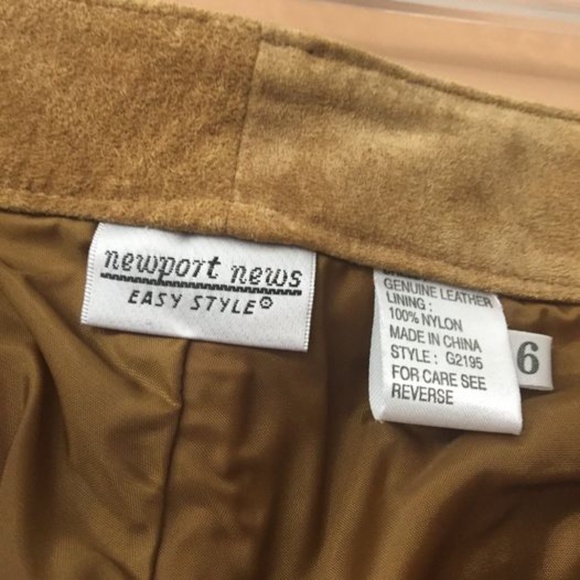 Genuine suede Jeans size 6 - Picture 3 of 3